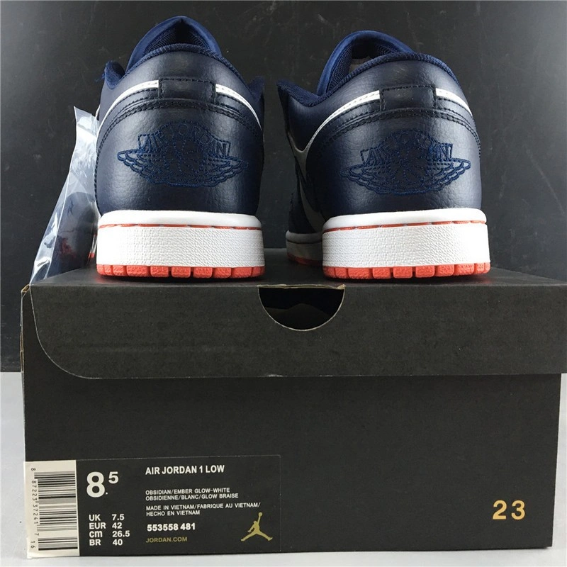 Jordan 1 Low Obsidian Ember Glow  553558-481