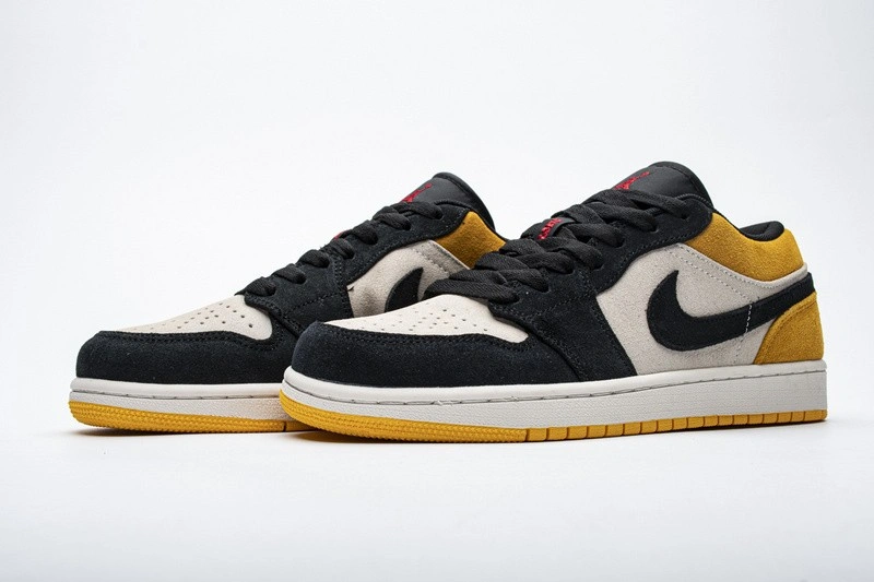 Jordan 1 Low Sail University Gold Black  553558-127
