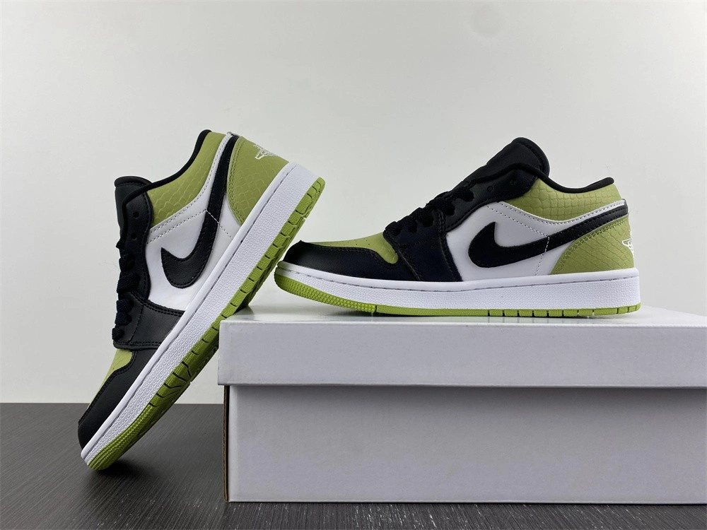 Jordan 1 Low Snakeskin Vivid Green (W) - DX4446-301