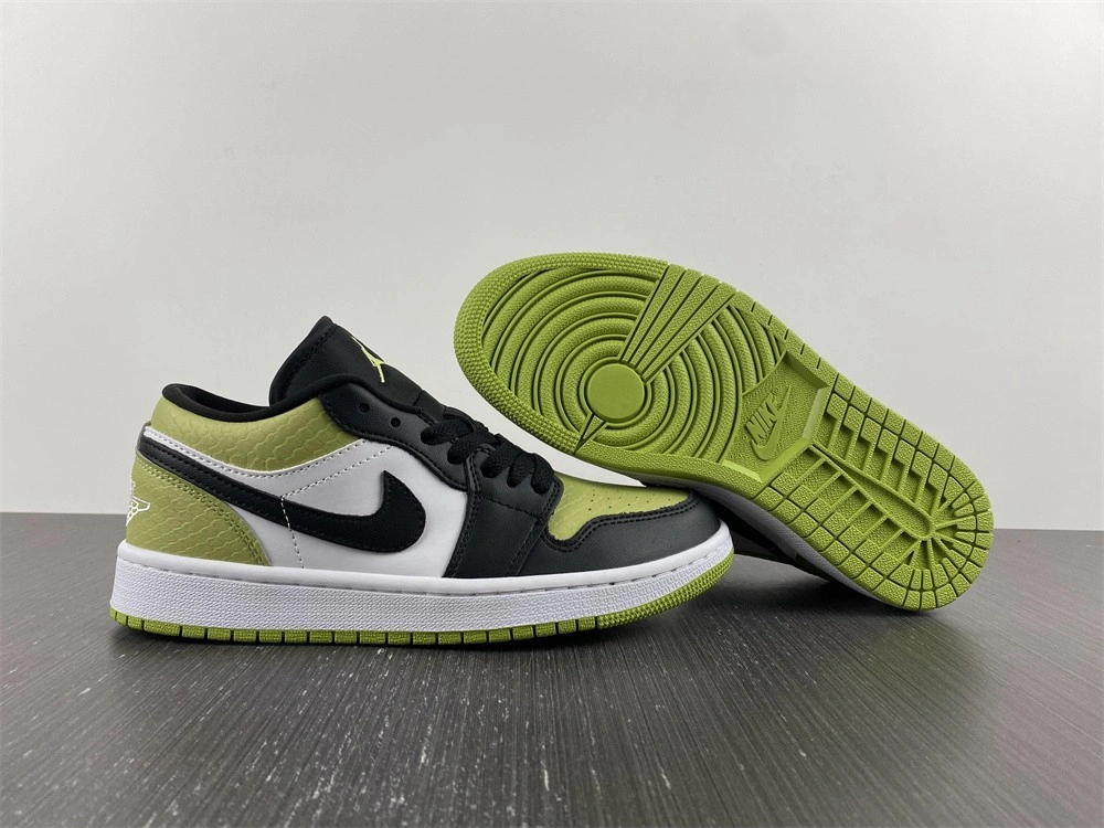 Jordan 1 Low Snakeskin Vivid Green (W) - DX4446-301