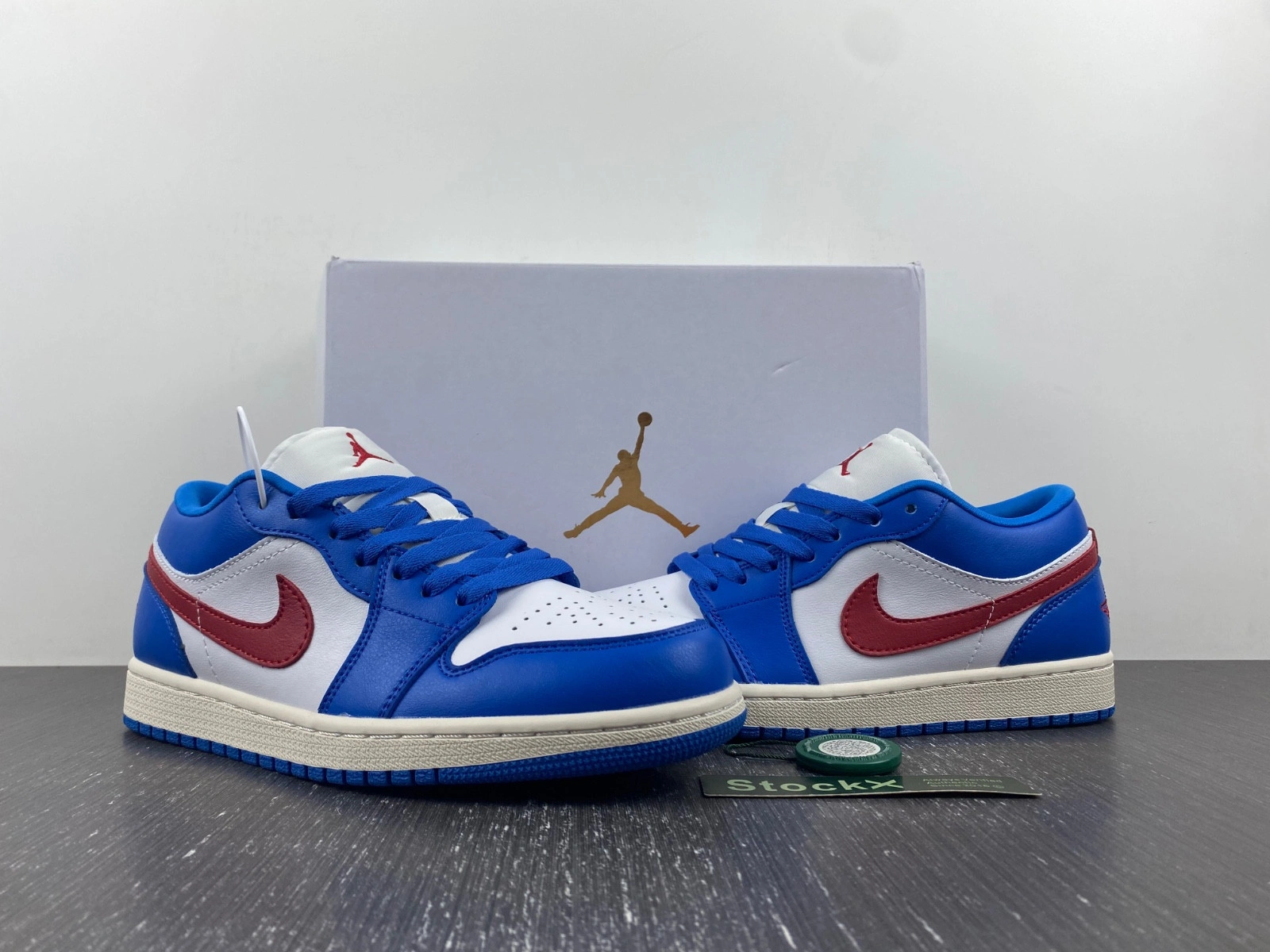 Jordan 1 Low Sport Blue Gym Red (Women's) - DC0774-416