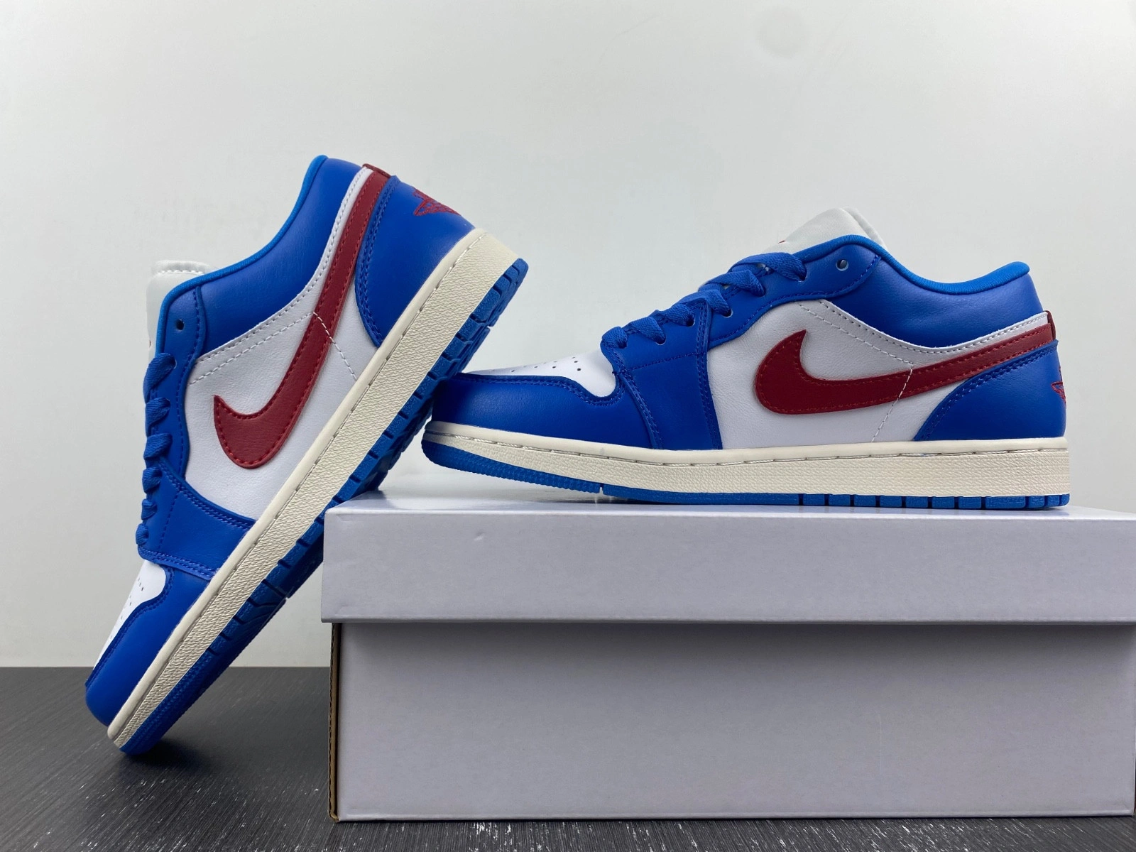 Jordan 1 Low Sport Blue Gym Red (Women's) - DC0774-416