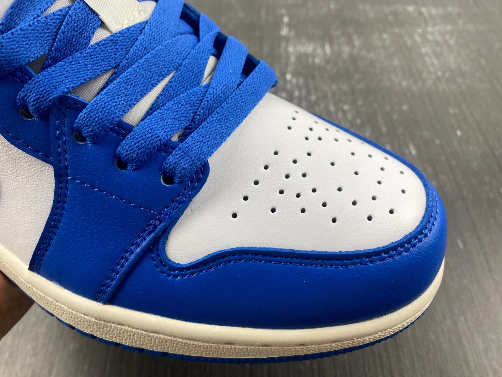 Jordan 1 Low Sport Blue Gym Red (Women's) - DC0774-416