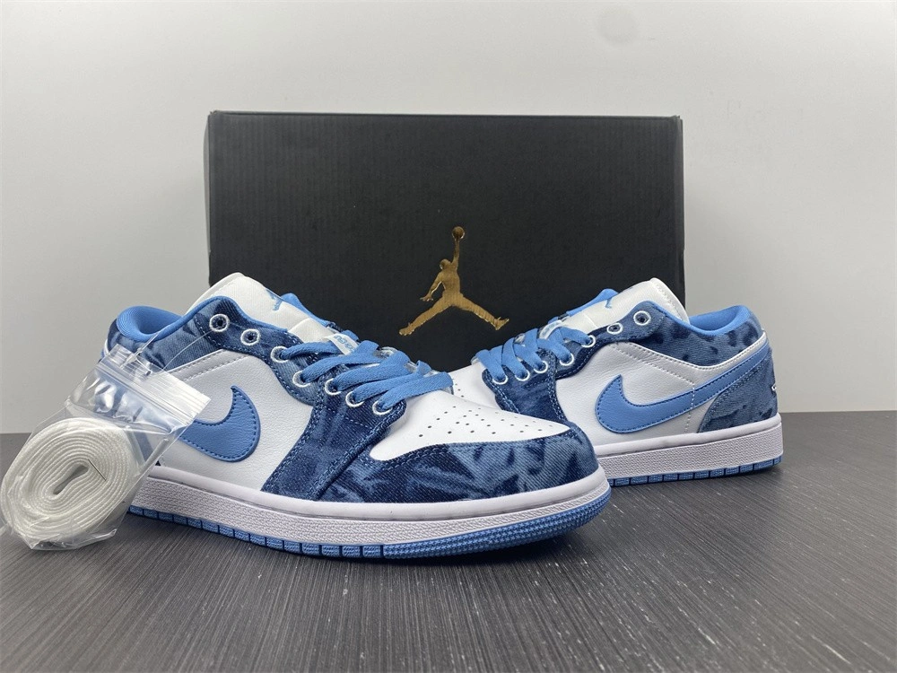 Jordan 1 Low Washed Denim (GS) - DM8947-100