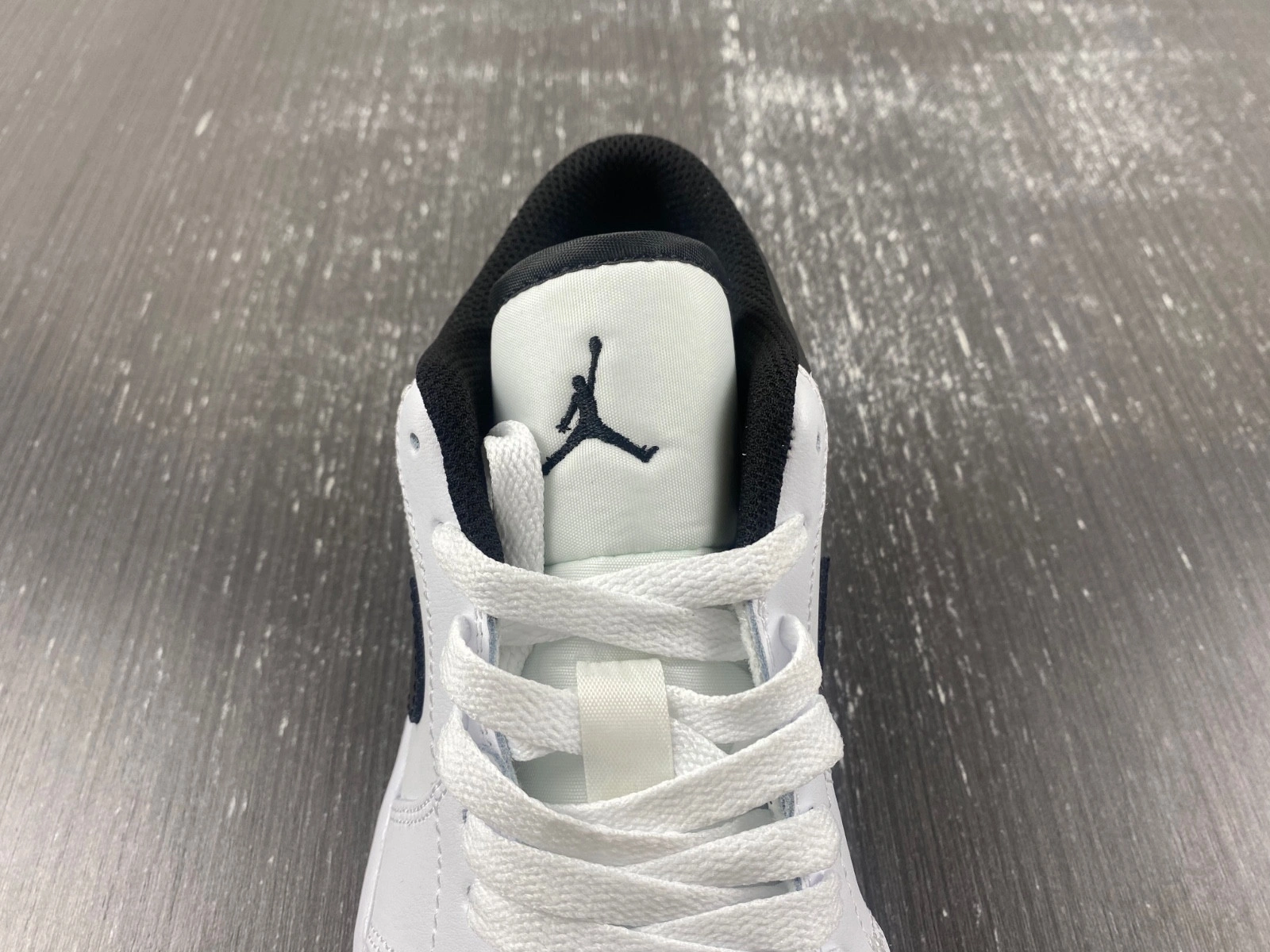 Jordan 1 Low White Black Men's - 553558-132