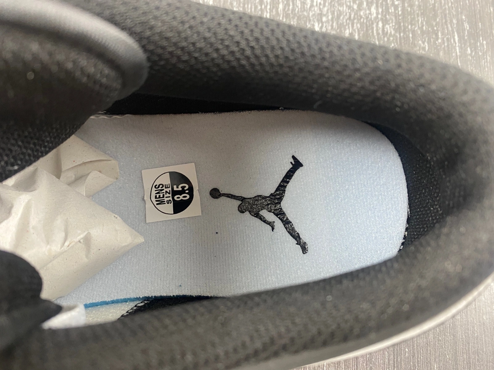Jordan 1 Low White Black Men's - 553558-132