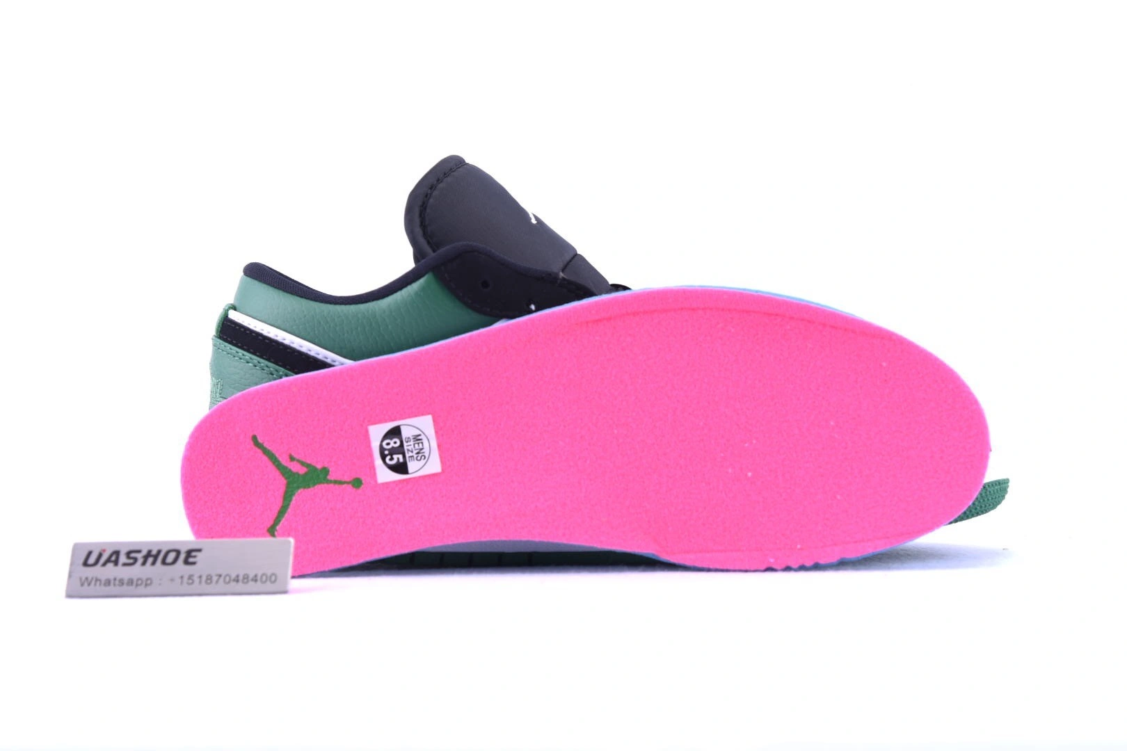 Jordan 1 Low White Black Mystic Green  553558-113