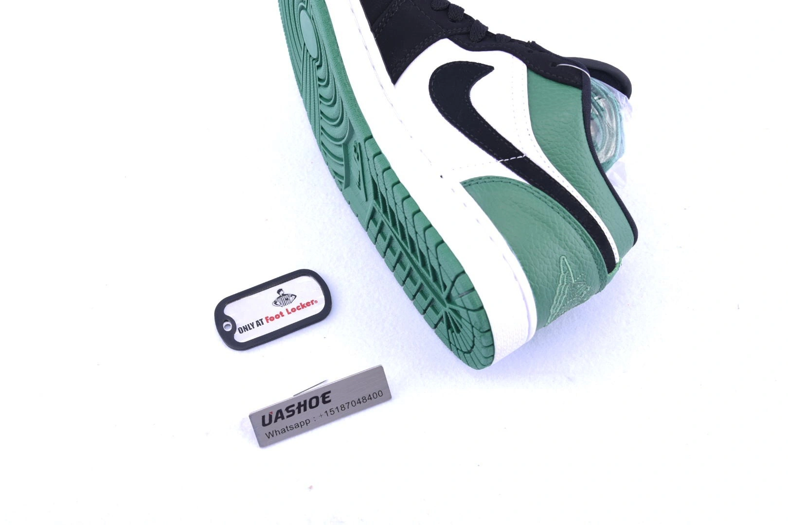 Jordan 1 Low White Black Mystic Green  553558-113