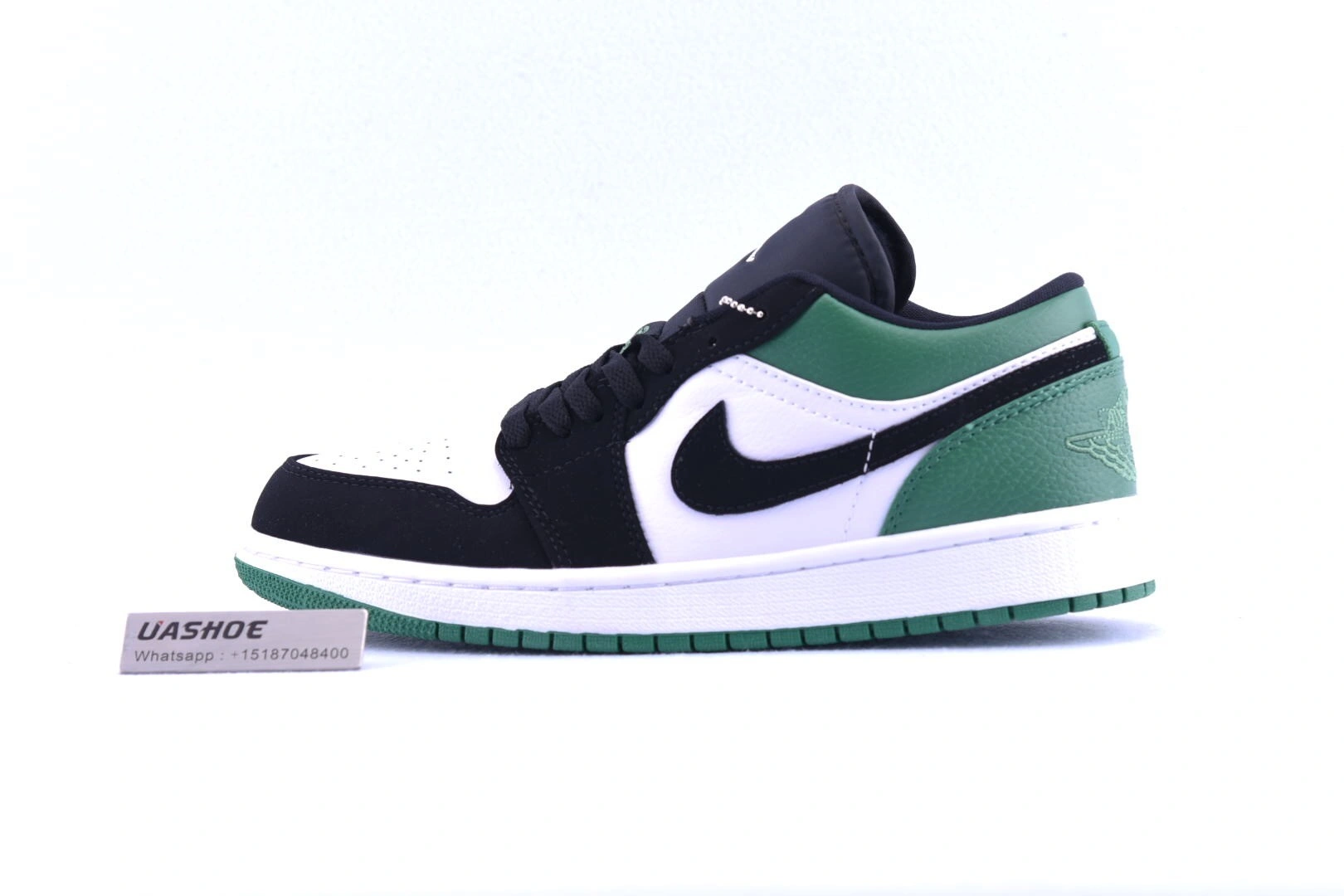 Jordan 1 Low White Black Mystic Green  553558-113