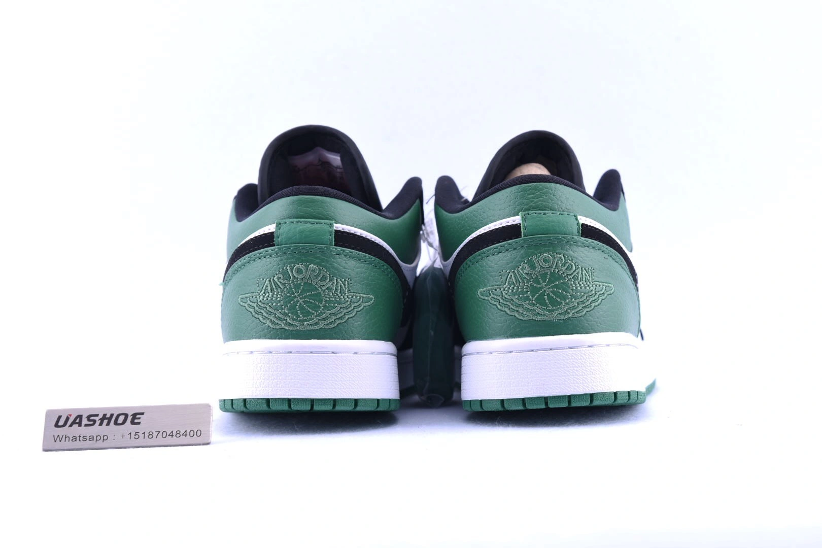 Jordan 1 Low White Black Mystic Green  553558-113