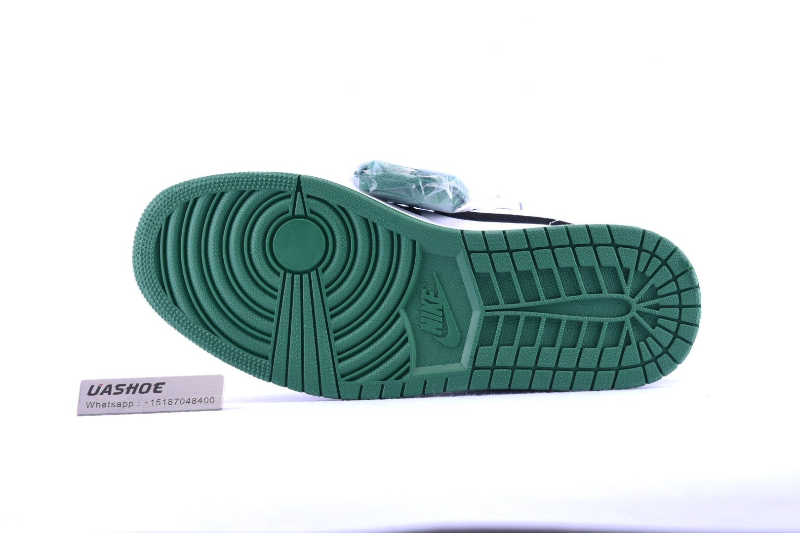 Jordan 1 Low White Black Mystic Green  553558-113