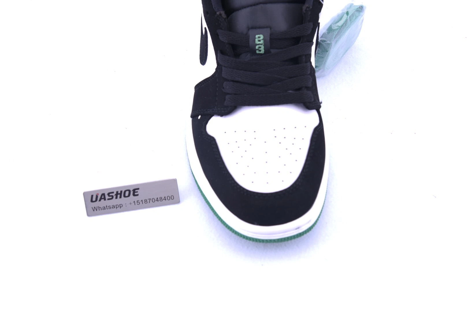 Jordan 1 Low White Black Mystic Green  553558-113