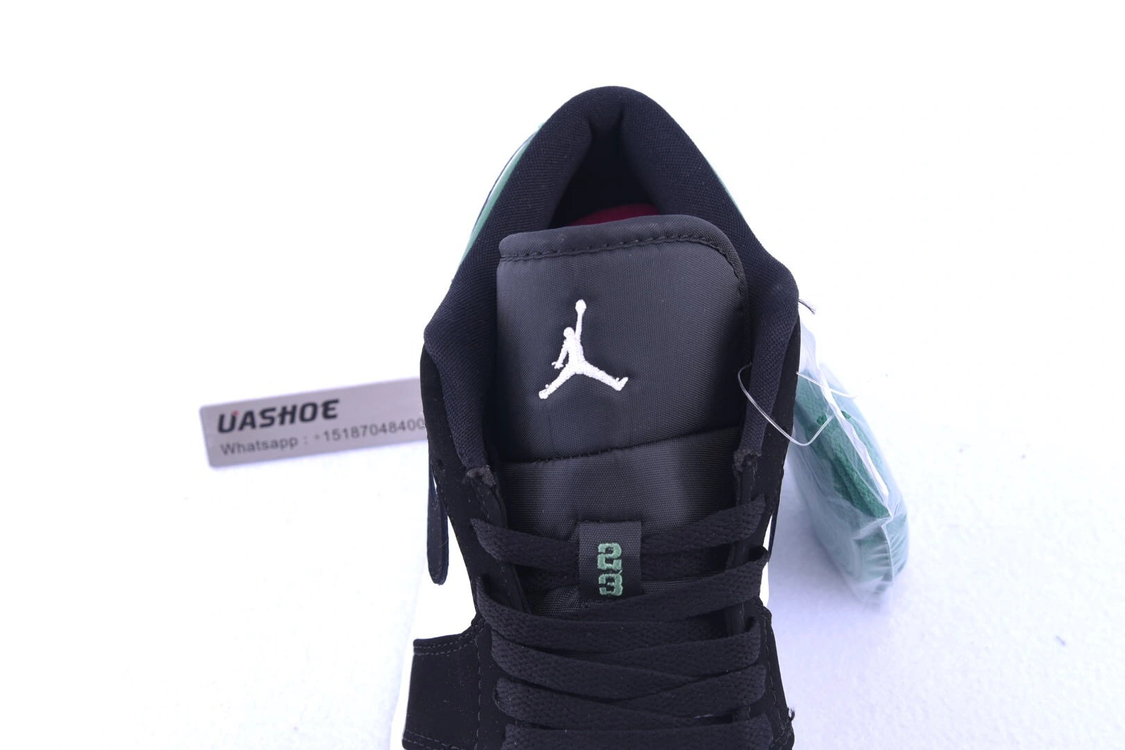 Jordan 1 Low White Black Mystic Green  553558-113