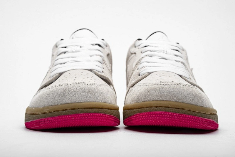 Jordan 1 Low White Gum Hyper Pink  553558-119
