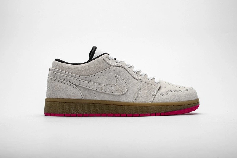 Jordan 1 Low White Gum Hyper Pink  553558-119