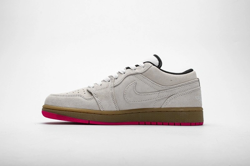 Jordan 1 Low White Gum Hyper Pink  553558-119