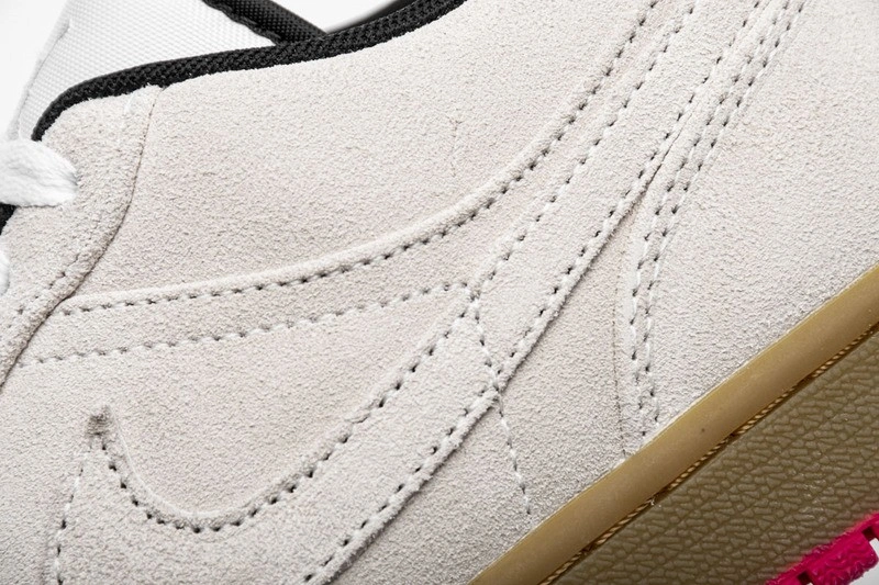 Jordan 1 Low White Gum Hyper Pink  553558-119