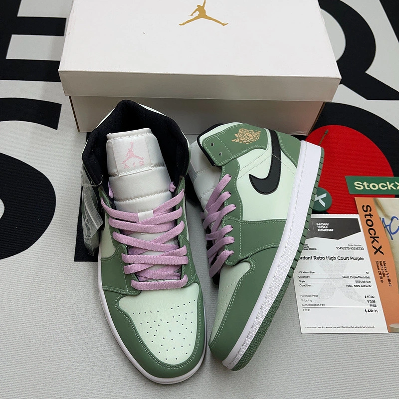 Jordan 1 Mid Dutch Green (W) - CZ0774-300