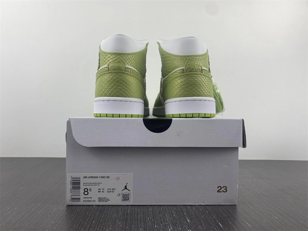 Jordan 1 Mid Green Python (W) - DV2959-113