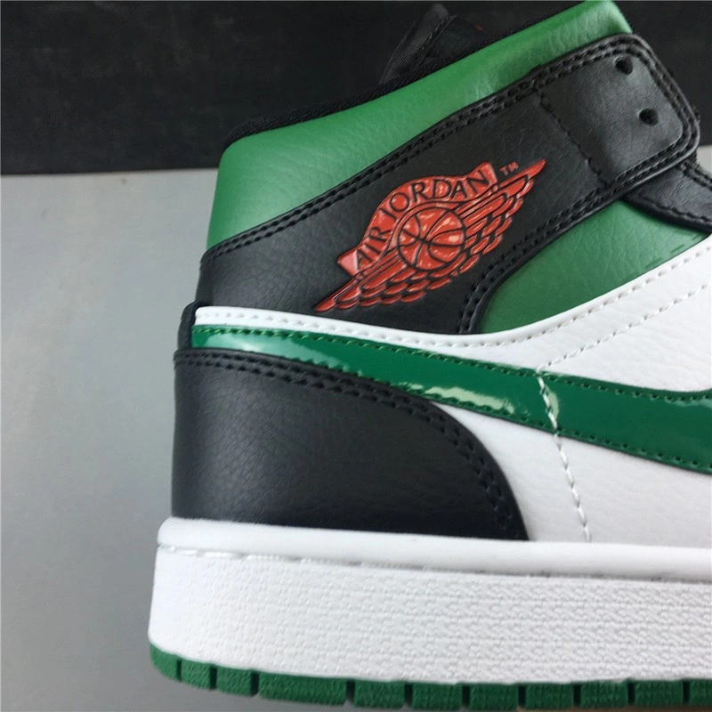 Jordan 1 Mid Green Toe  554724-067