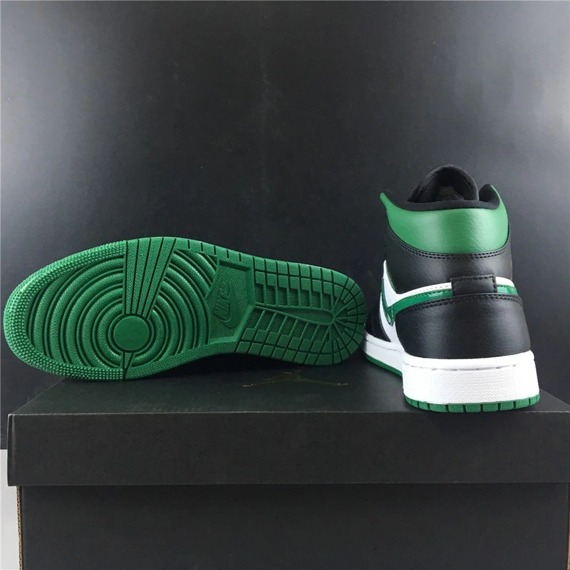 Jordan 1 Mid Green Toe  554724-067