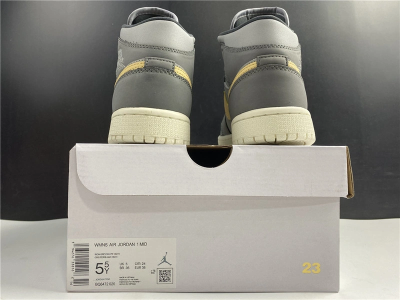 Jordan 1 Mid Grey Onyx (W) - BQ6472-020