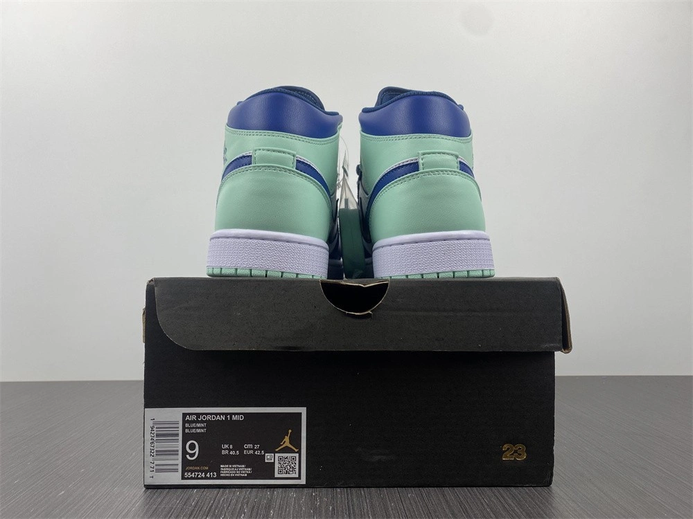 Jordan 1 Mid Mystic Navy Mint Foam - 554724-413