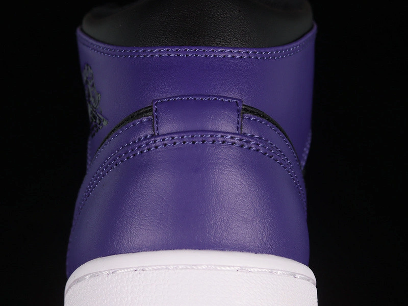 Jordan 1 Mid Purple Black (Women's) - BQ6472-051