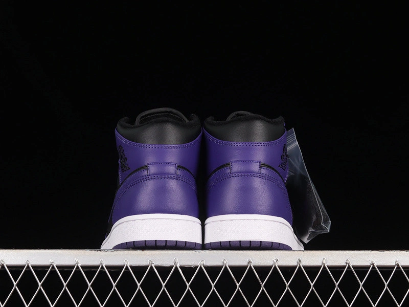 Jordan 1 Mid Purple Black (Women's) - BQ6472-051