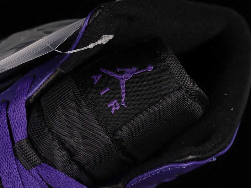 Jordan 1 Mid Purple Black (Women's) - BQ6472-051