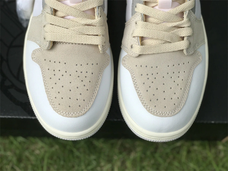 Jordan 1 Mid SE Craft Inside Out White Grey  DM9652-100