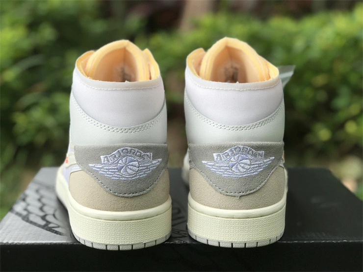 Jordan 1 Mid SE Craft Inside Out White Grey  DM9652-100