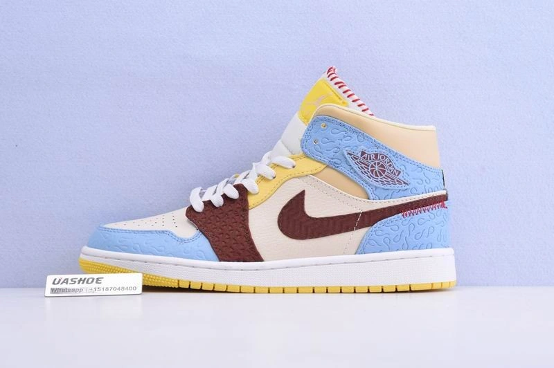 Jordan 1 Mid SE Fearless Maison Chateau Rouge  CU2803-200