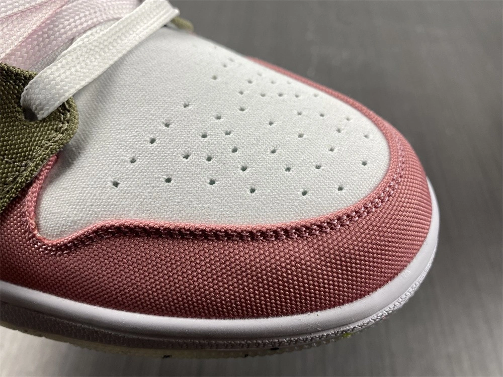 Jordan 1 Mid SE Pastel Vivid Green Grind (GS)  DJ0338-100