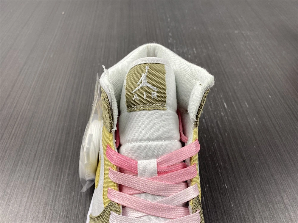 Jordan 1 Mid SE Pastel Vivid Green Grind (GS)  DJ0338-100