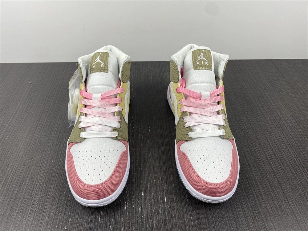 Jordan 1 Mid SE Pastel Vivid Green Grind (GS)  DJ0338-100