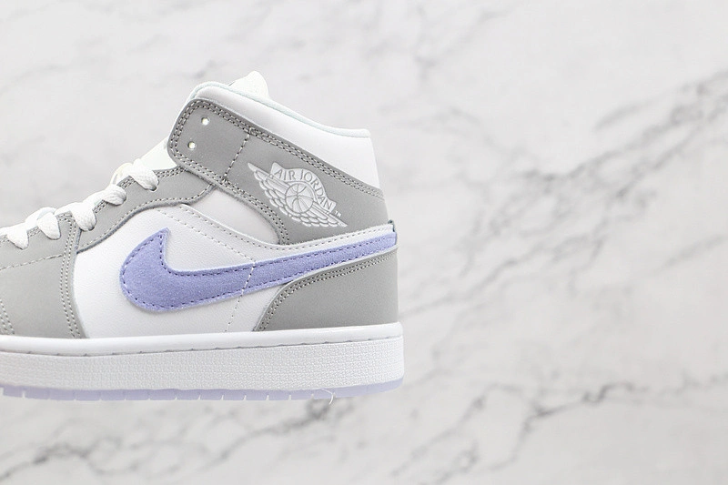 Jordan 1 Mid Wolf Grey Aluminum (W) - BQ6472-105