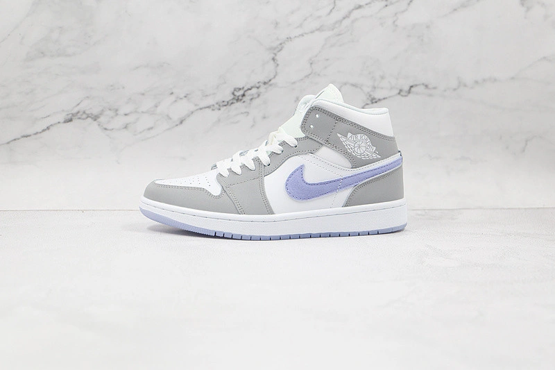 Jordan 1 Mid Wolf Grey Aluminum (W) - BQ6472-105