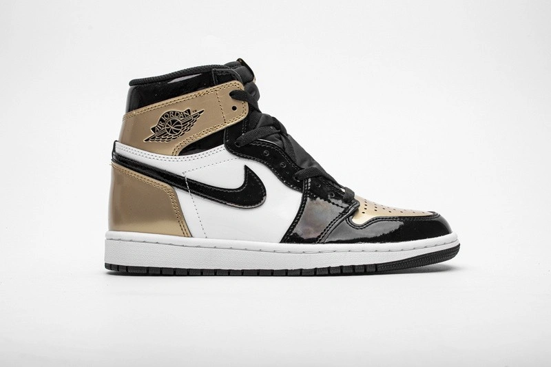 Jordan 1 Retro High NRG Patent Gold Toe  861428-007