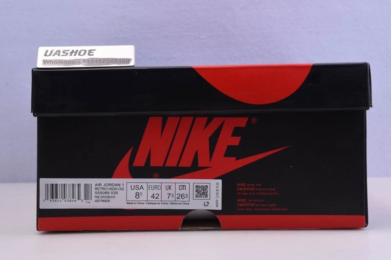 Jordan 1 Retro High Pine Green Black  555088-030