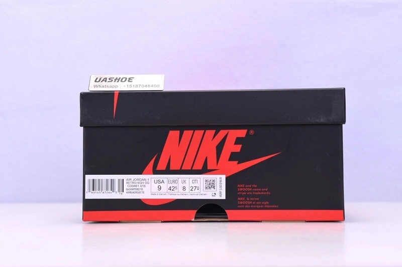 Jordan 1 Retro High Satin Black Toe  CD0461-016