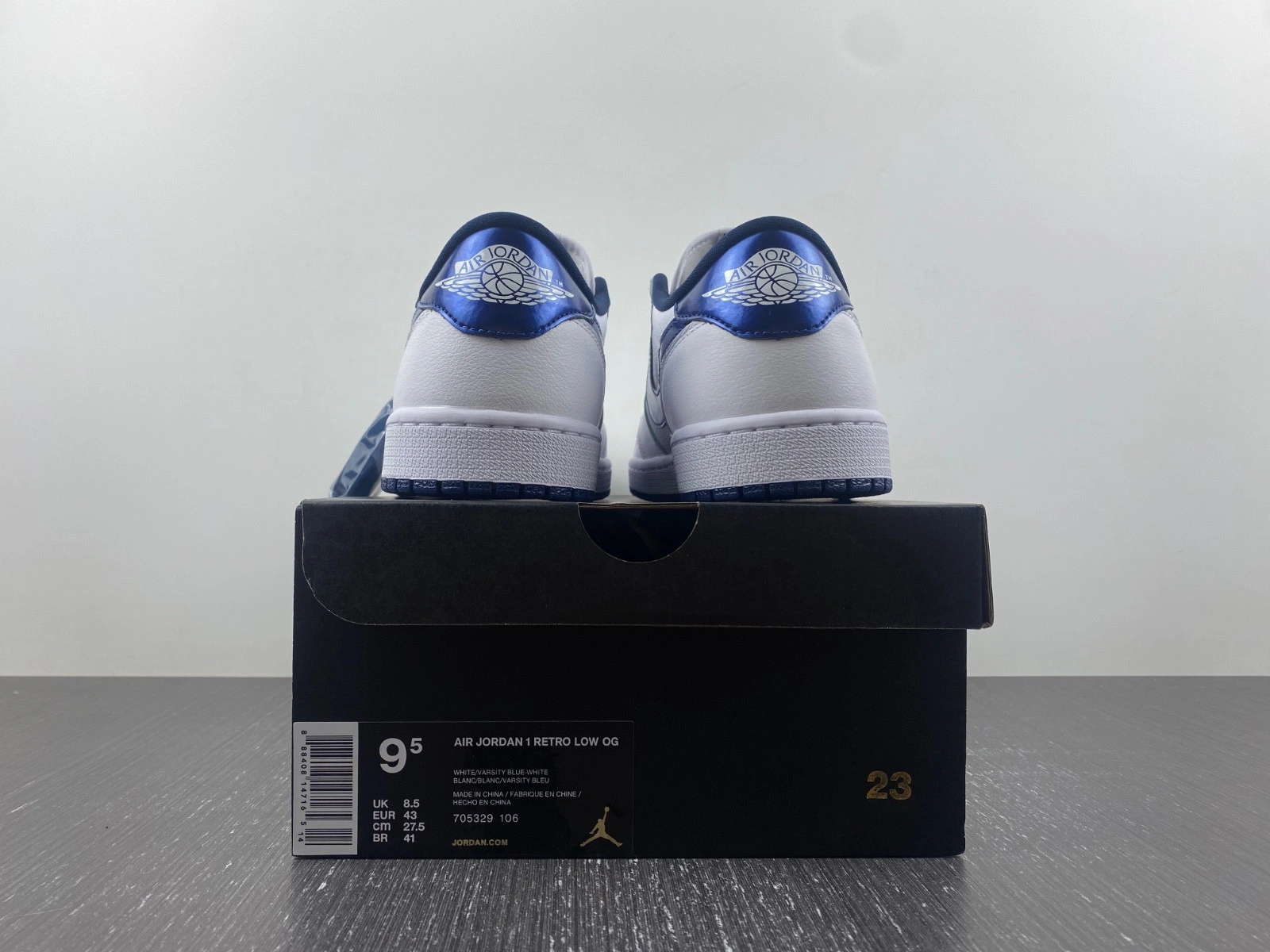 Jordan 1 Retro Low Metallic Blue - 705329-106