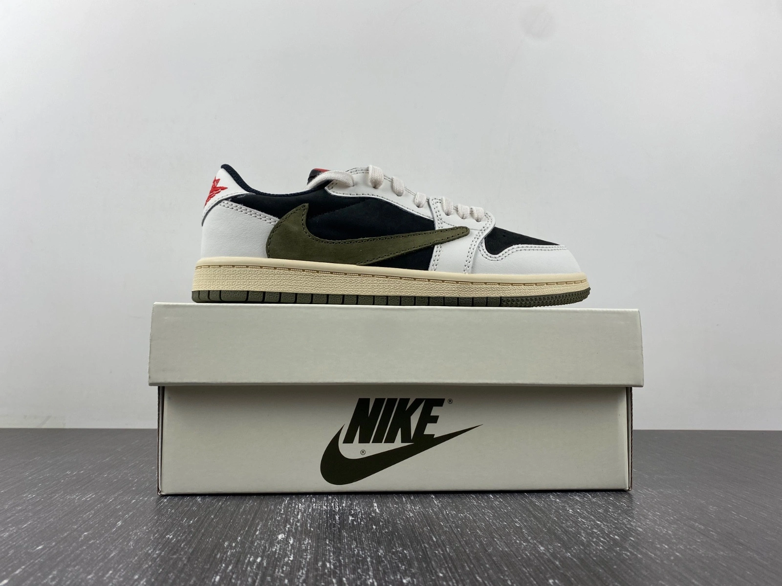 Jordan 1 Retro Low OG SP Travis Scott Olive (PS) Kids DZ5909-106