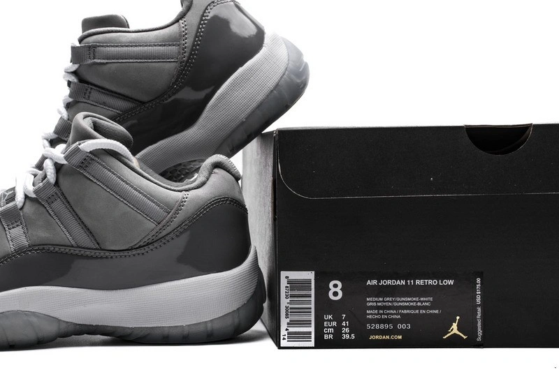 Jordan 11 Retro Low Cool Grey  528895-003