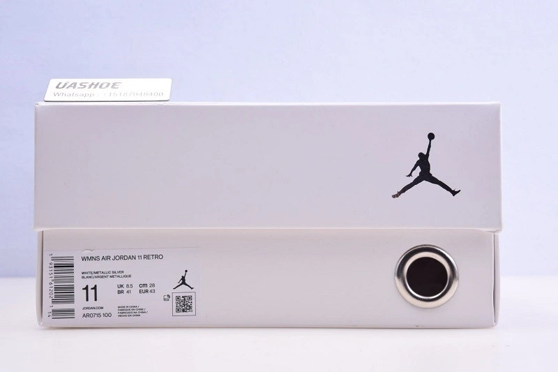 Jordan 11 White Metallic Silver Vast Grey AR0715-100