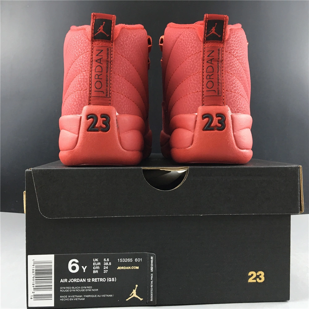 Jordan 12 Retro Gym Red 2018 (GS) - 153265-601