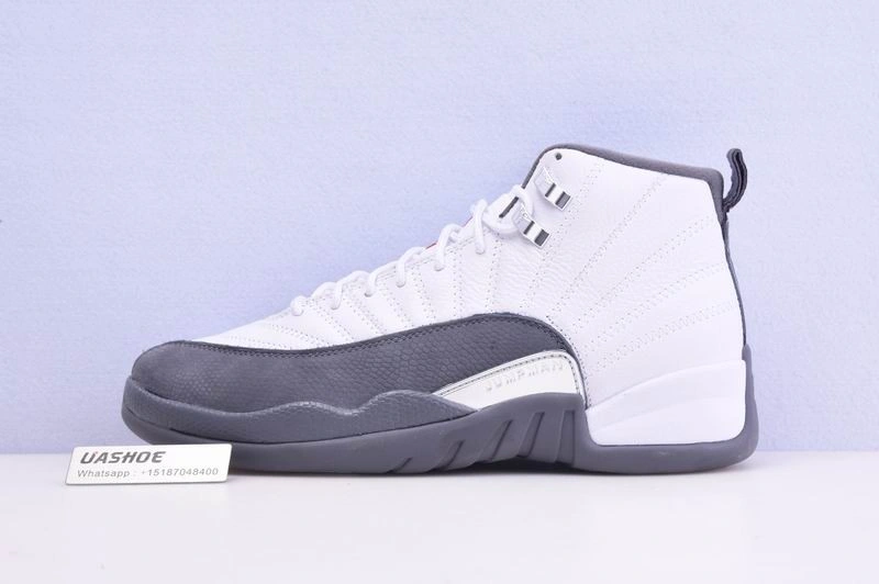 Jordan 12 Retro White Dark Grey (GS)  153265-160
