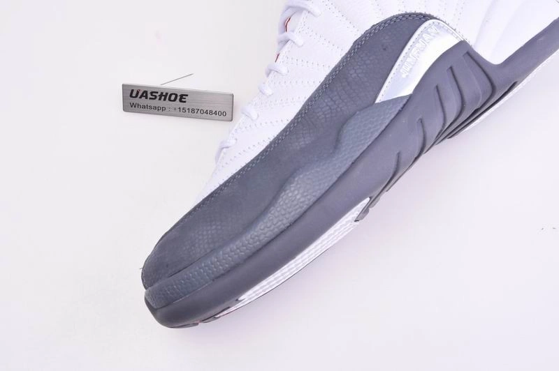 Jordan 12 Retro White Dark Grey (GS)  153265-160