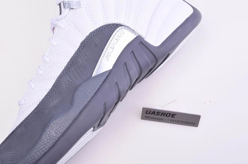 Jordan 12 Retro White Dark Grey (GS)  153265-160