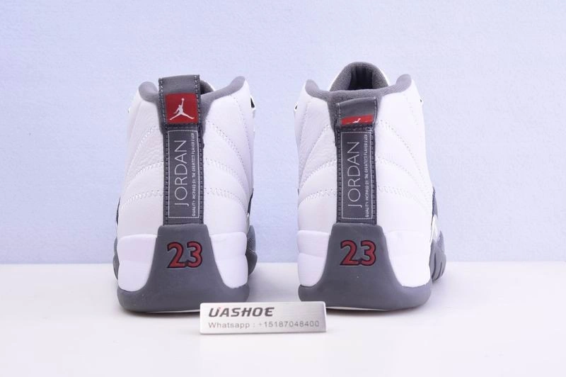 Jordan 12 Retro White Dark Grey (GS)  153265-160